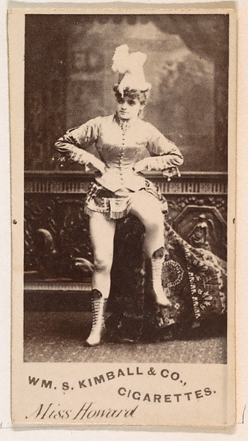 Miss Howard, from the Actresses series (N203) issued by Wm. S. Kimball & Co.