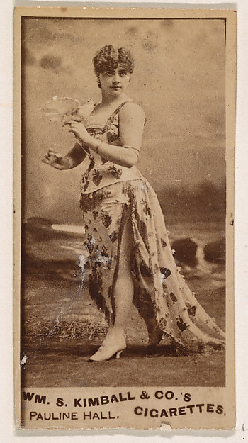 Pauline Hall, from the Actresses series (N203) issued by Wm. S. Kimball & Co.