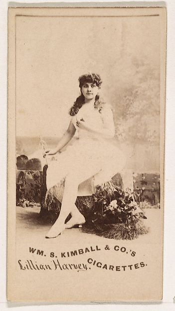 Lillian Harvey, from the Actresses series (N203) issued by Wm. S. Kimball & Co.