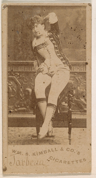 Miss Jarbeau, from the Actresses series (N203) issued by Wm. S. Kimball & Co.