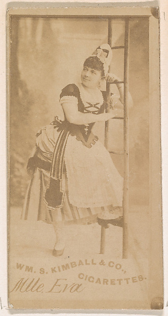 Mlle. Eva, from the Actresses series (N203) issued by Wm. S. Kimball & Co.