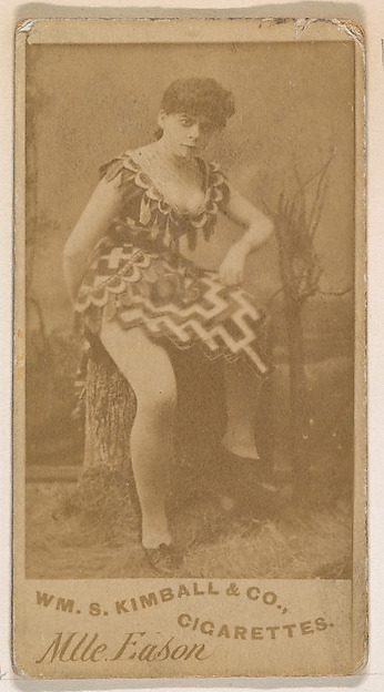 Mlle. Eason, from the Actresses series (N203) issued by Wm. S. Kimball & Co.