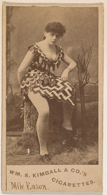 Mlle. Eason, from the Actresses series (N203) issued by Wm. S. Kimball & Co.