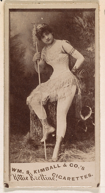 Kittie Fizeltine, from the Actresses series (N203) issued by Wm. S. Kimball & Co.