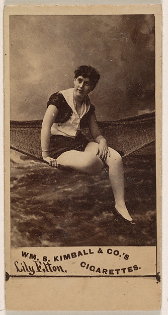 Lily Elton, from the Actresses series (N203) issued by Wm. S. Kimball & Co.