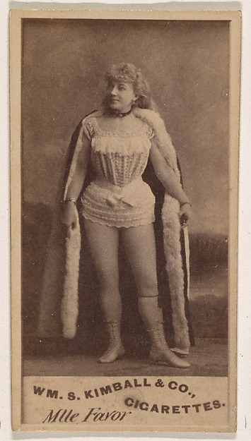 Mlle. Favor, from the Actresses series (N203) issued by Wm. S. Kimball & Co.