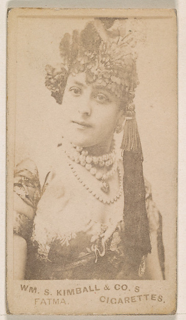 Miss Fatma, from the Actresses series (N203) issued by Wm. S. Kimball & Co.