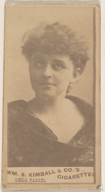 Leila Farrel, from the Actresses series (N203) issued by Wm. S. Kimball & Co.