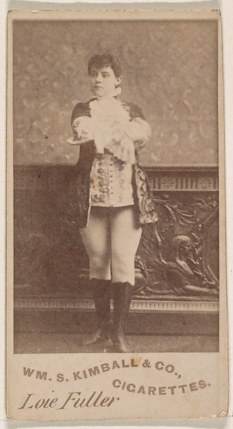 Loie Fuller, from the Actresses series (N203) issued by Wm. S. Kimball & Co.