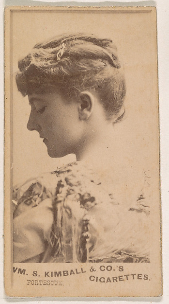 Miss Fortescue, from the Actresses series (N203) issued by Wm. S. Kimball & Co.
