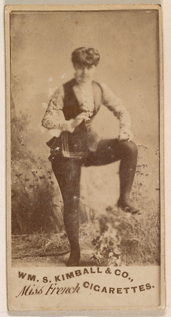 Miss French, from the Actresses series (N203) issued by Wm. S. Kimball & Co.