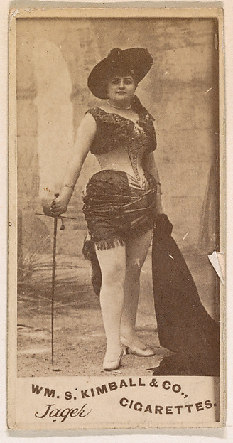 Mlle. Jager, from the Actresses series (N203) issued by Wm. S. Kimball & Co.