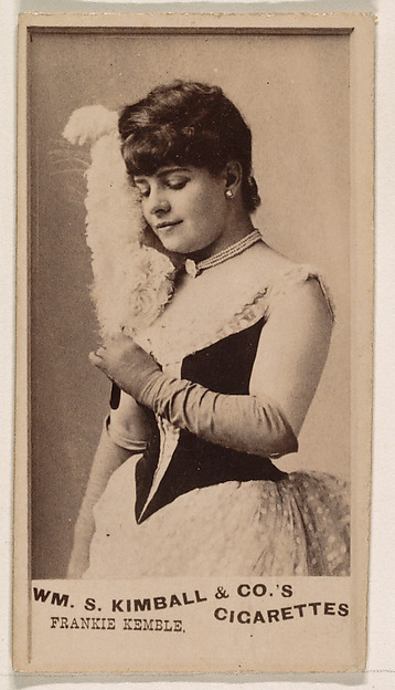Frankie Kemble, from the Actresses series (N203) issued by Wm. S. Kimball & Co.