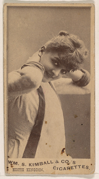 Edith Kingdon, from the Actresses series (N203) issued by Wm. S. Kimball & Co. by William S. Kimball & Company, The Metropolitan Museum of Art