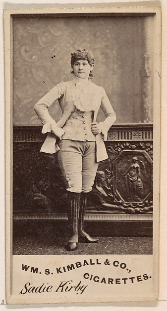Sadie Kirby, from the Actresses series (N203) issued by Wm. S. Kimball & Co.