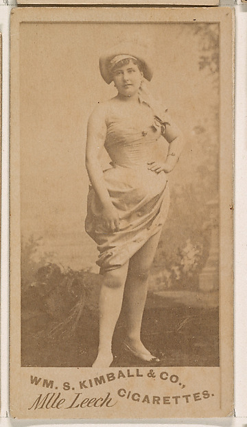 Mlle. Leech, from the Actresses series (N203) issued by Wm. S. Kimball & Co.