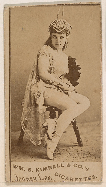 Jenny Lee, from the Actresses series (N203) issued by Wm. S. Kimball & Co.