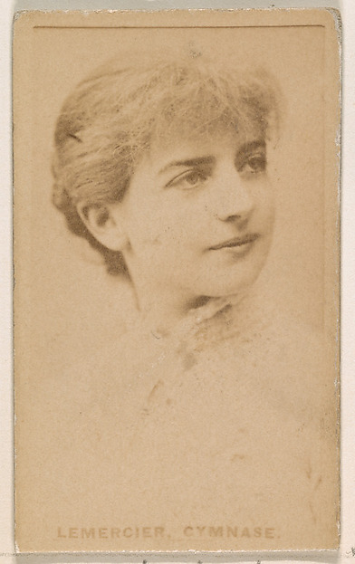 Lemercier, Gymnase, from the Actresses series (N203) issued by Wm. S. Kimball & Co.