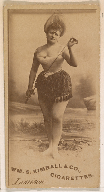 Miss Louison, from the Actresses series (N203) issued by Wm. S. Kimball & Co.