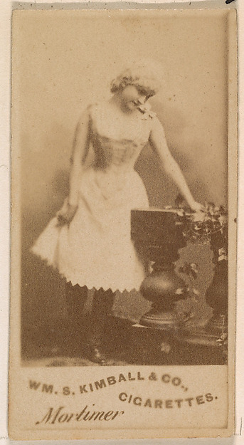 Miss Mortimer, from the Actresses series (N203) issued by Wm. S. Kimball & Co.