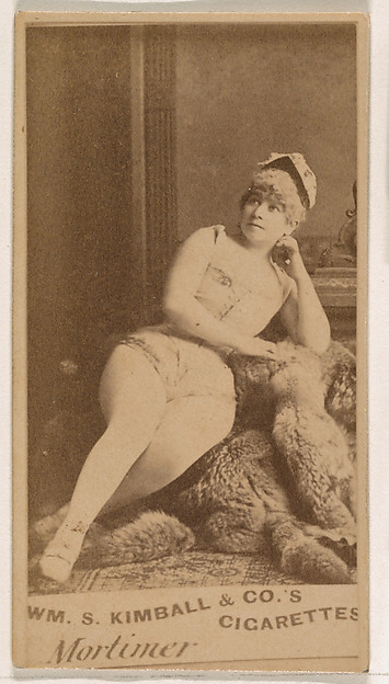 Miss Mortimer, from the Actresses series (N203) issued by Wm. S. Kimball & Co.