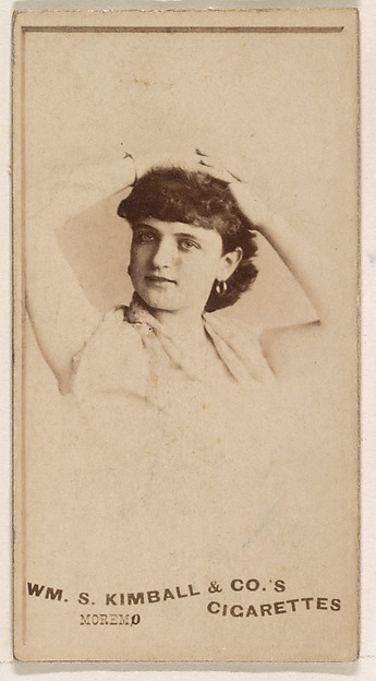 Miss Moremo, from the Actresses series (N203) issued by Wm. S. Kimball & Co.