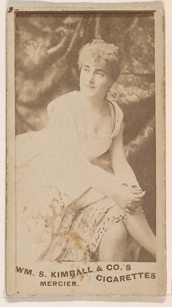 Miss Mercier, from the Actresses series (N203) issued by Wm. S. Kimball & Co.