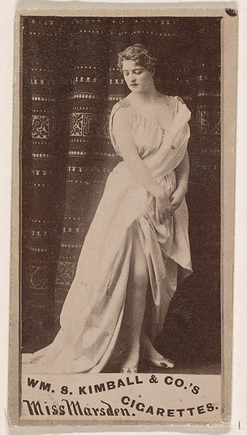 Miss Marsden, from the Actresses series (N203) issued by Wm. S. Kimball & Co.