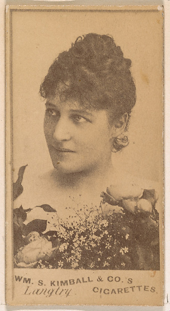 Miss Langtry, from the Actresses series (N203) issued by Wm. S. Kimball & Co.