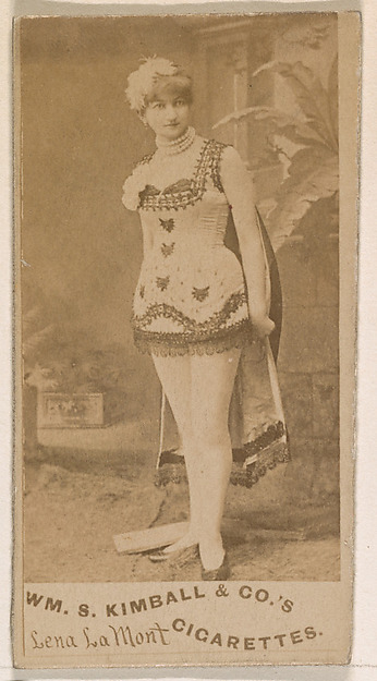 Lena La Mont, from the Actresses series (N203) issued by Wm. S. Kimball & Co.