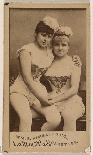 La Mon and Cary, from the Actresses series (N203) issued by Wm. S. Kimball & Co.