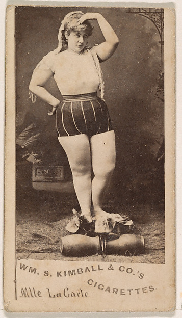Mlle LaCarte, from the Actresses series (N203) issued by Wm. S. Kimball & Co.