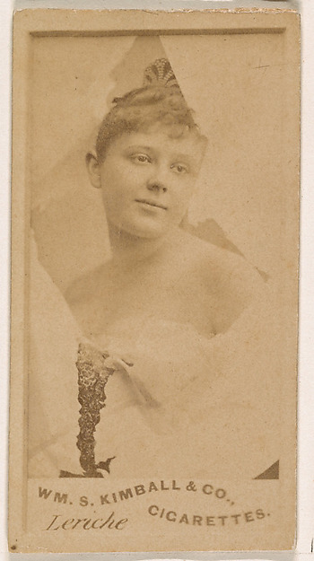 Miss Leriche, from the Actresses series (N203) issued by Wm. S. Kimball & Co.