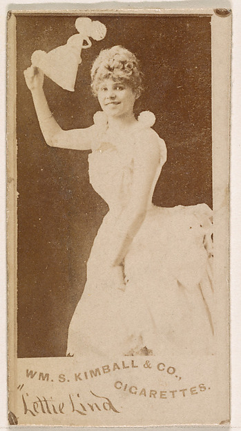 Lettie Lind, from the Actresses series (N203) issued by Wm. S. Kimball & Co.