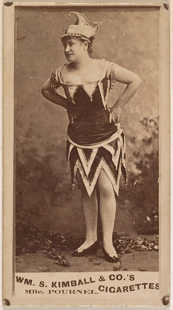 Mlle. Pournel, from the Actresses series (N203) issued by Wm. S. Kimball & Co.