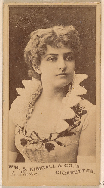 Miss Paulin, from the Actresses series (N203) issued by Wm. S. Kimball & Co.