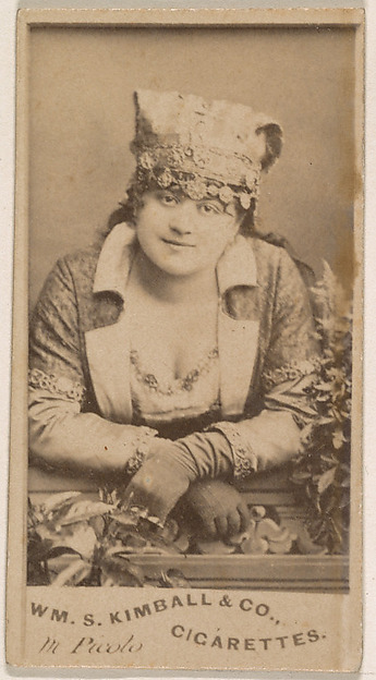 Miss Picolo, from the Actresses series (N203) issued by Wm. S. Kimball & Co.