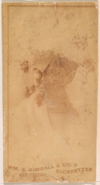 May Perkins, from the Actresses series (N203) issued by Wm. S. Kimball & Co.