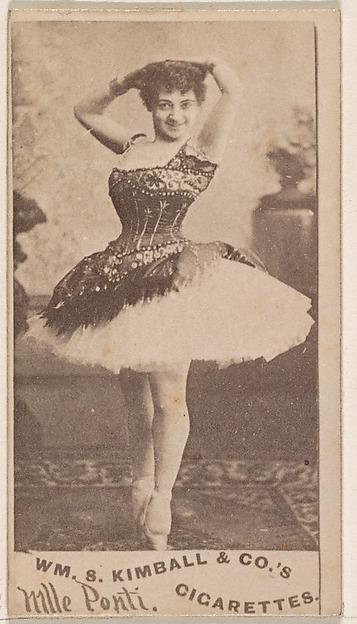 Mlle. Ponti, from the Actresses series (N203) issued by Wm. S. Kimball & Co.