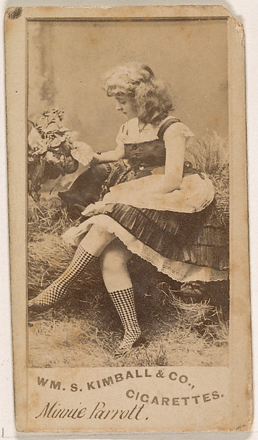 Minnie Parrott, from the Actresses series (N203) issued by Wm. S. Kimball & Co.