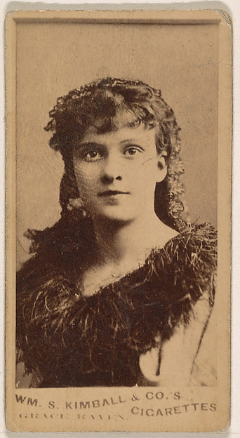 Grace Raven, from the Actresses series (N203) issued by Wm. S. Kimball & Co.