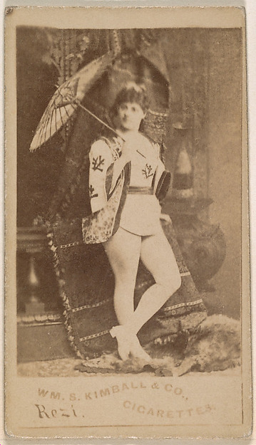 Miss Rezi, from the Actresses series (N203) issued by Wm. S. Kimball & Co.