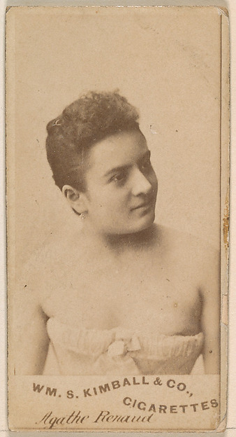 Agathe Renaud, from the Actresses series (N203) issued by Wm. S. Kimball & Co.