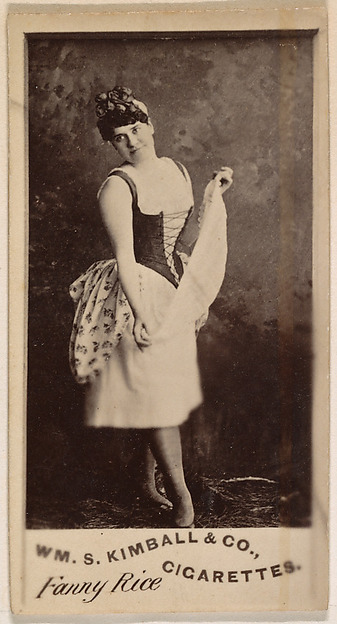 Fanny Rice, from the Actresses series (N203) issued by Wm. S. Kimball & Co.