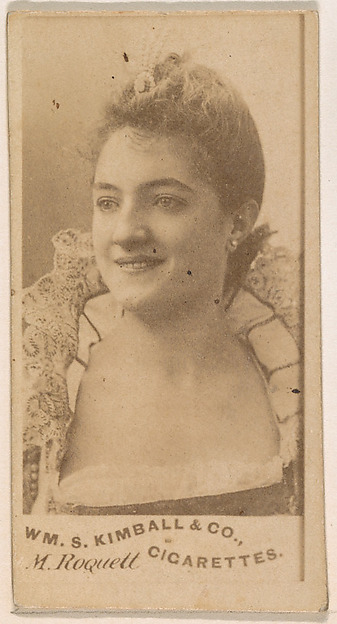 M. Roquell, from the Actresses series (N203) issued by Wm. S. Kimball & Co.