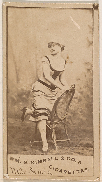 Mlle. Semin, from the Actresses series (N203) issued by Wm. S. Kimball & Co.