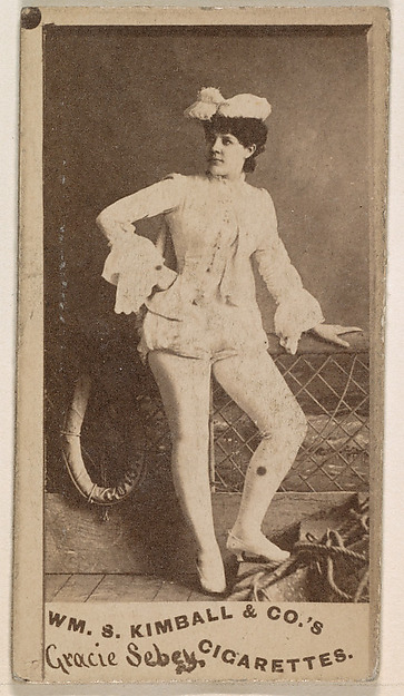 Gracie Sebey, from the Actresses series (N203) issued by Wm. S. Kimball & Co.