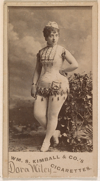 Dora Wiley, from the Actresses series (N203) issued by Wm. S. Kimball & Co.