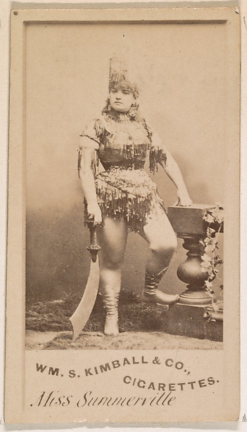 Miss Summerville, from the Actresses series (N203) issued by Wm. S. Kimball & Co.