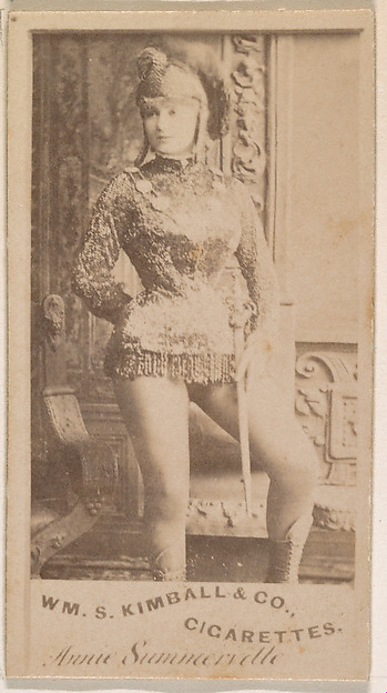Annie Summerville, from the Actresses series (N203) issued by Wm. S. Kimball & Co.